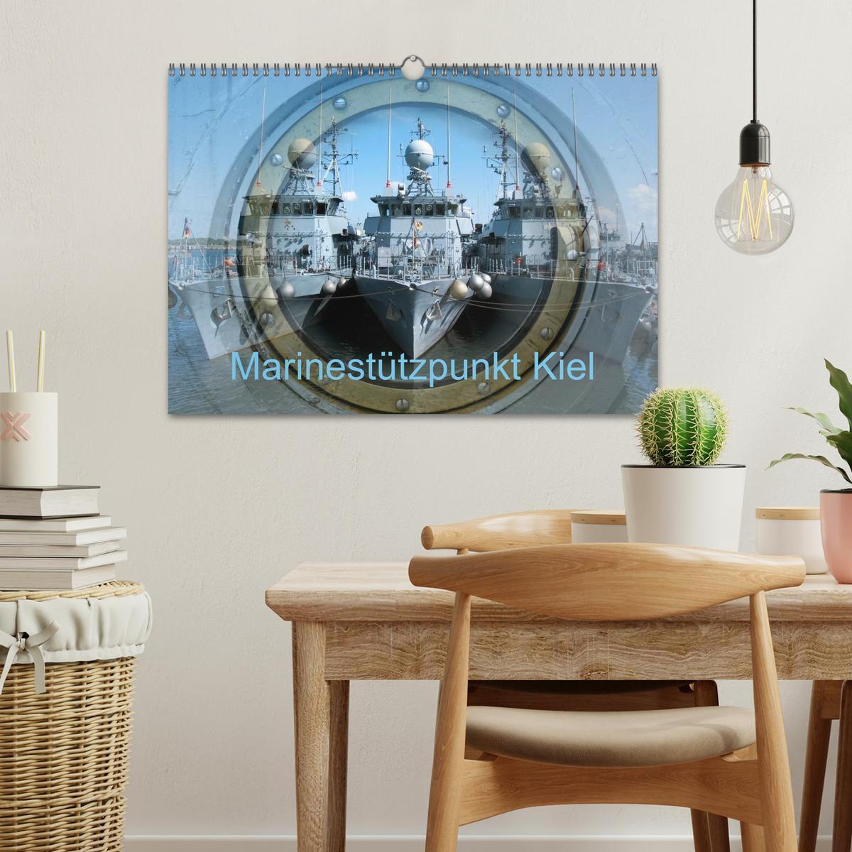 Bild: 9783435733385 | Marinestützpunkt Kiel (Wandkalender 2025 DIN A3 quer), CALVENDO...