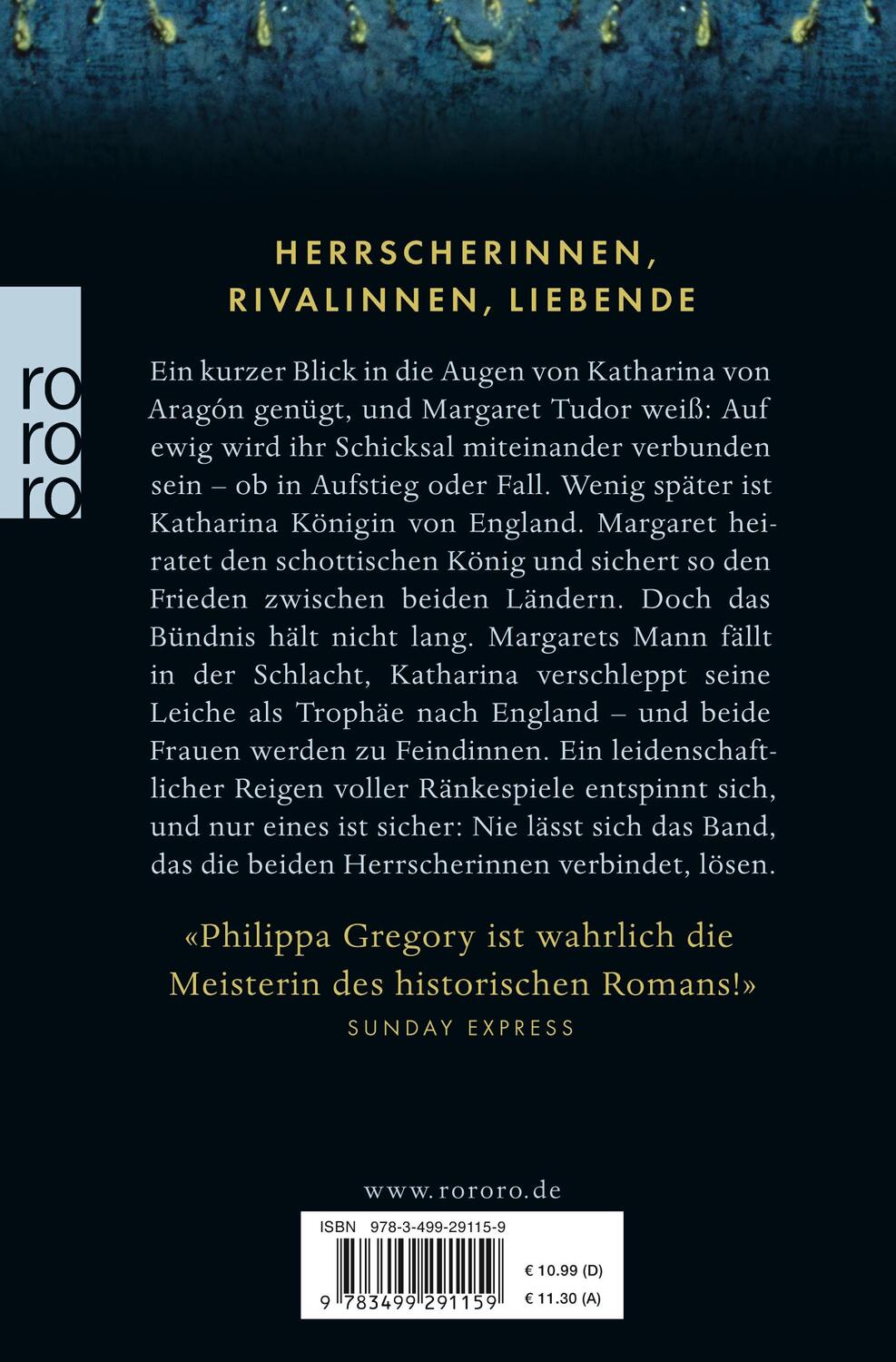 Rückseite: 9783499291159 | Wolfsschwestern | Das Erbe der Tudors | Philippa Gregory | Taschenbuch