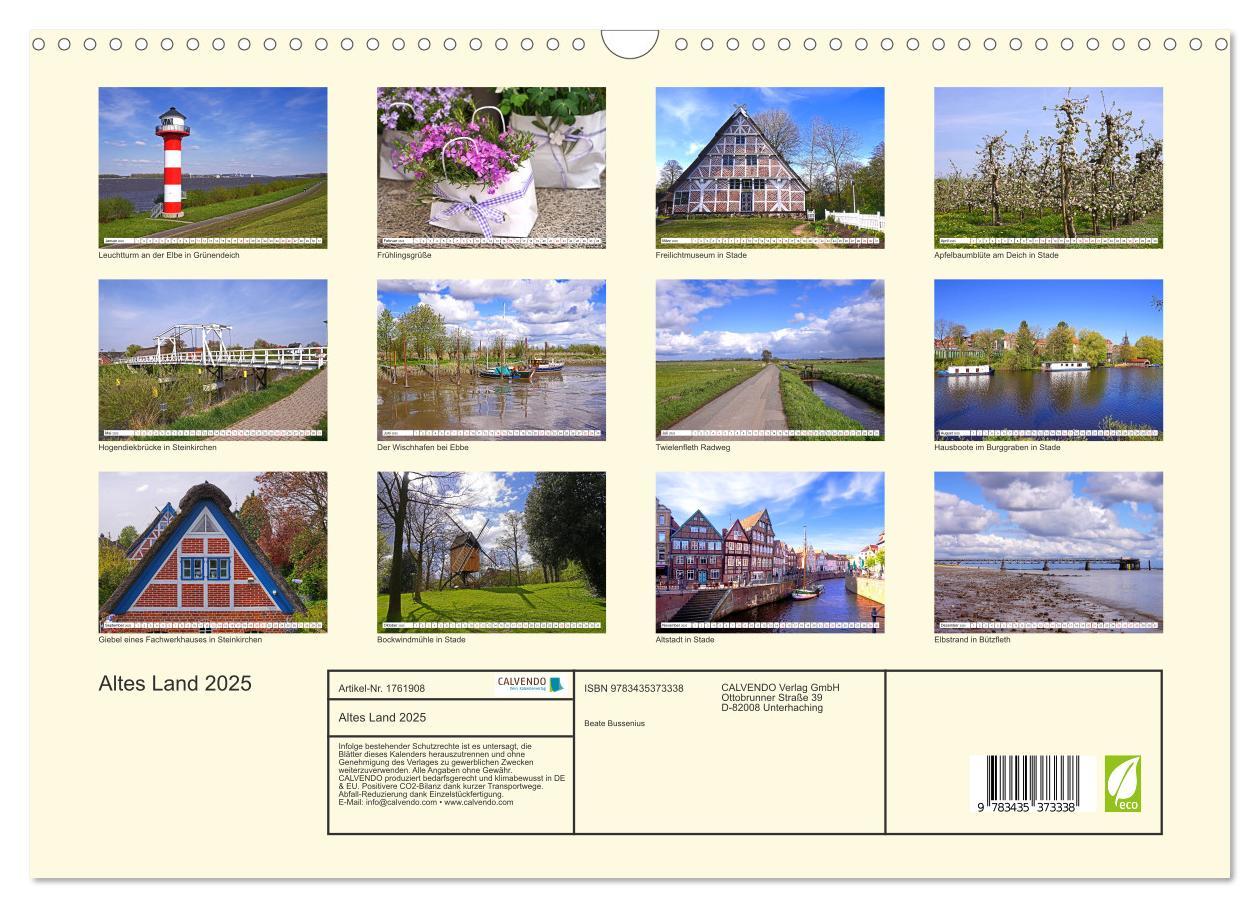 Bild: 9783435373338 | Altes Land 2025 (Wandkalender 2025 DIN A3 quer), CALVENDO...