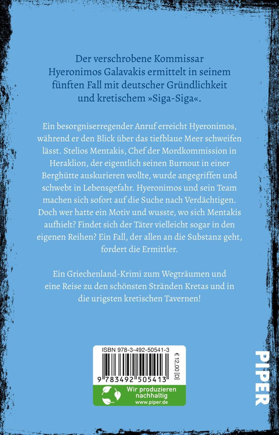 Rückseite: 9783492505413 | Unheilvolles Kreta | Nikola Vertidi | Taschenbuch | 512 S. | Deutsch