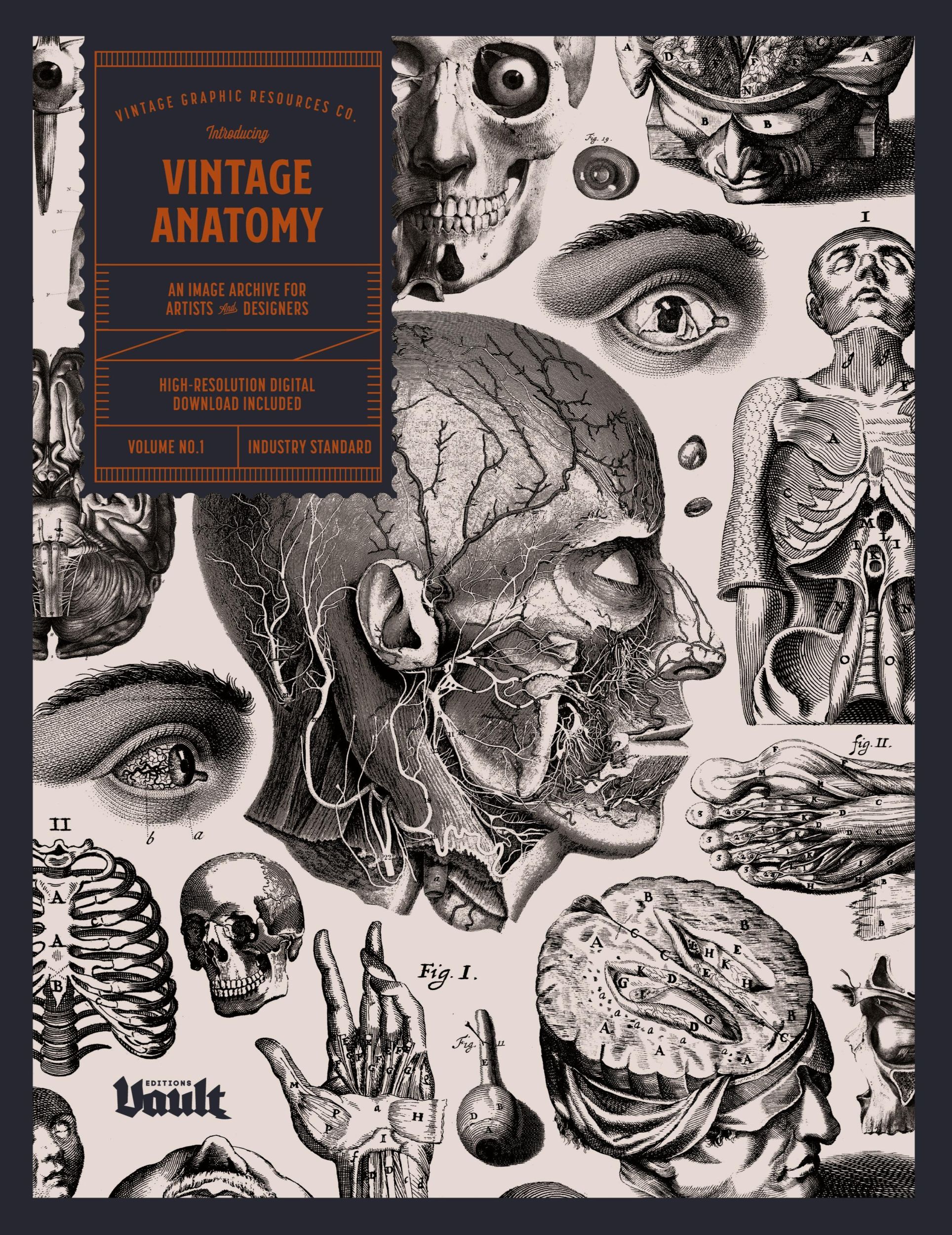 Cover: 9781925968460 | Vintage Anatomy | An Image Archive for Artists and Designers | James