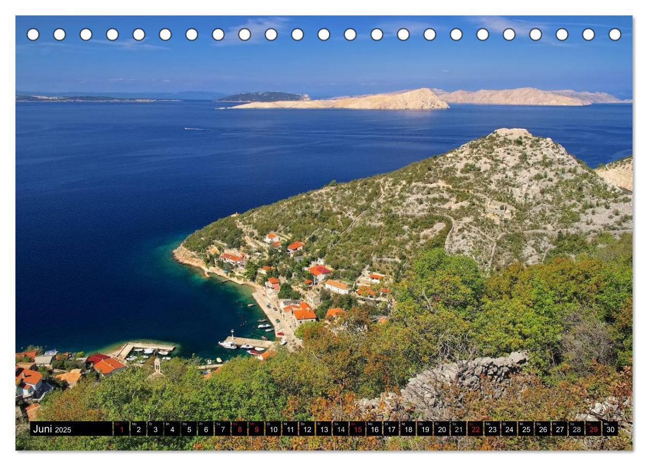 Bild: 9783435736850 | Kvarner Golf - Kroatien (Tischkalender 2025 DIN A5 quer), CALVENDO...