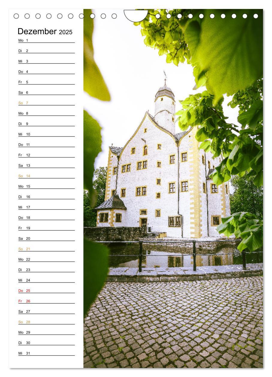 Bild: 9783435882915 | Sachsens Burgen und Schlösser - Beschreibbarer Kalender mit...