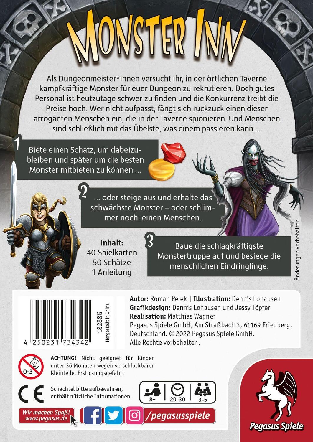 Bild: 4250231734342 | Monster Inn | Spiel | Deutsch | 2022 | Pegasus Spiele GmbH