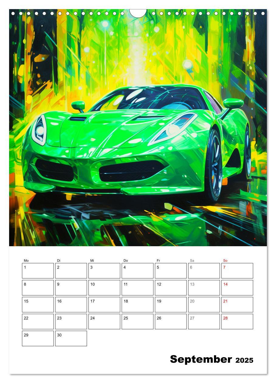 Bild: 9783435863266 | Sportauto Paintings (Wandkalender 2025 DIN A3 hoch), CALVENDO...