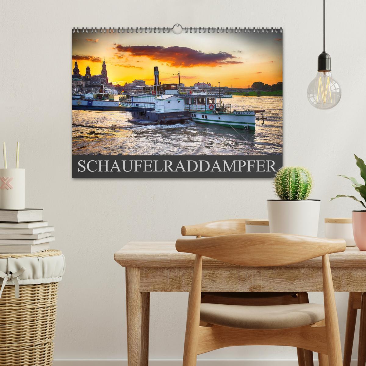 Bild: 9783435610105 | Schaufelraddampfer (Wandkalender 2025 DIN A3 quer), CALVENDO...