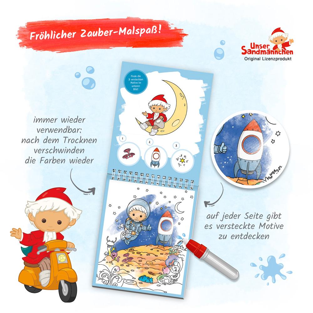 Bild: 9783988021281 | Trötsch Unser Sandmännchen Zaubermalspaß mit Wasserstift | KG | Buch