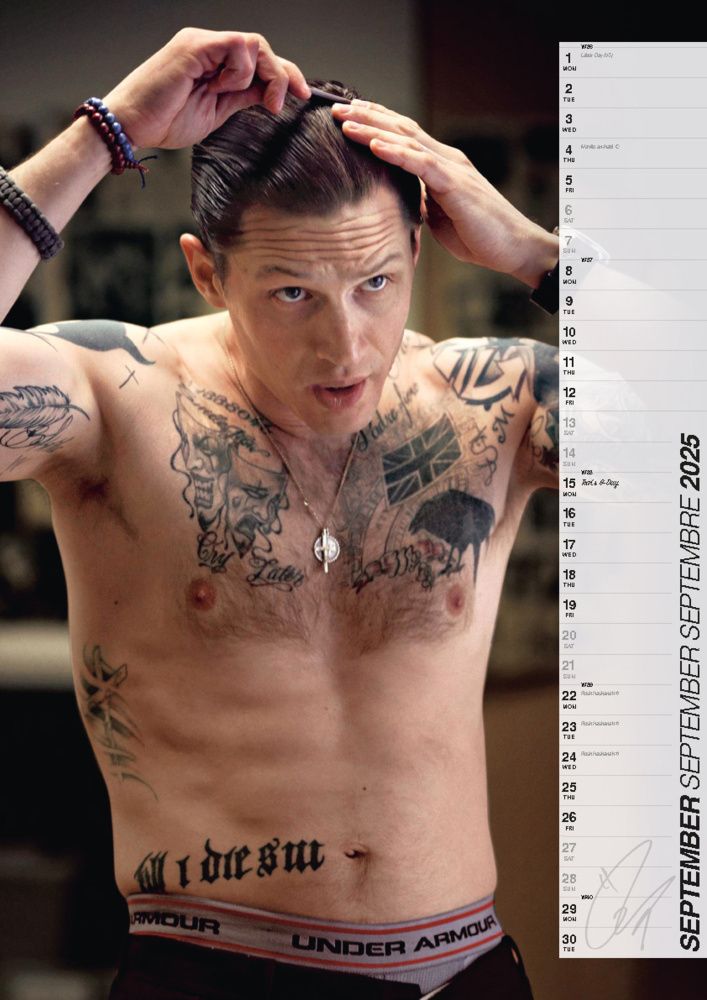 Bild: 9798893610260 | Tom Hardy 2025 | Offizieller Kalender | Kalender | 14 S. | Deutsch