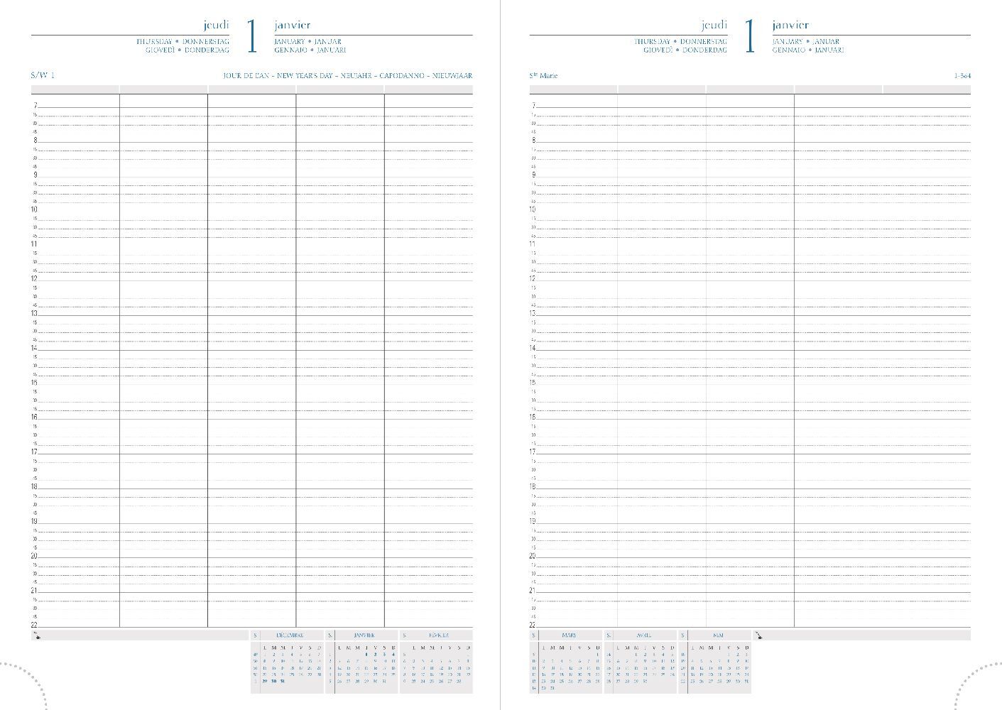 Bild: 3660942011921 | Journal 29/2 schwarz | Kalender | Mit Eckperforation | Deutsch