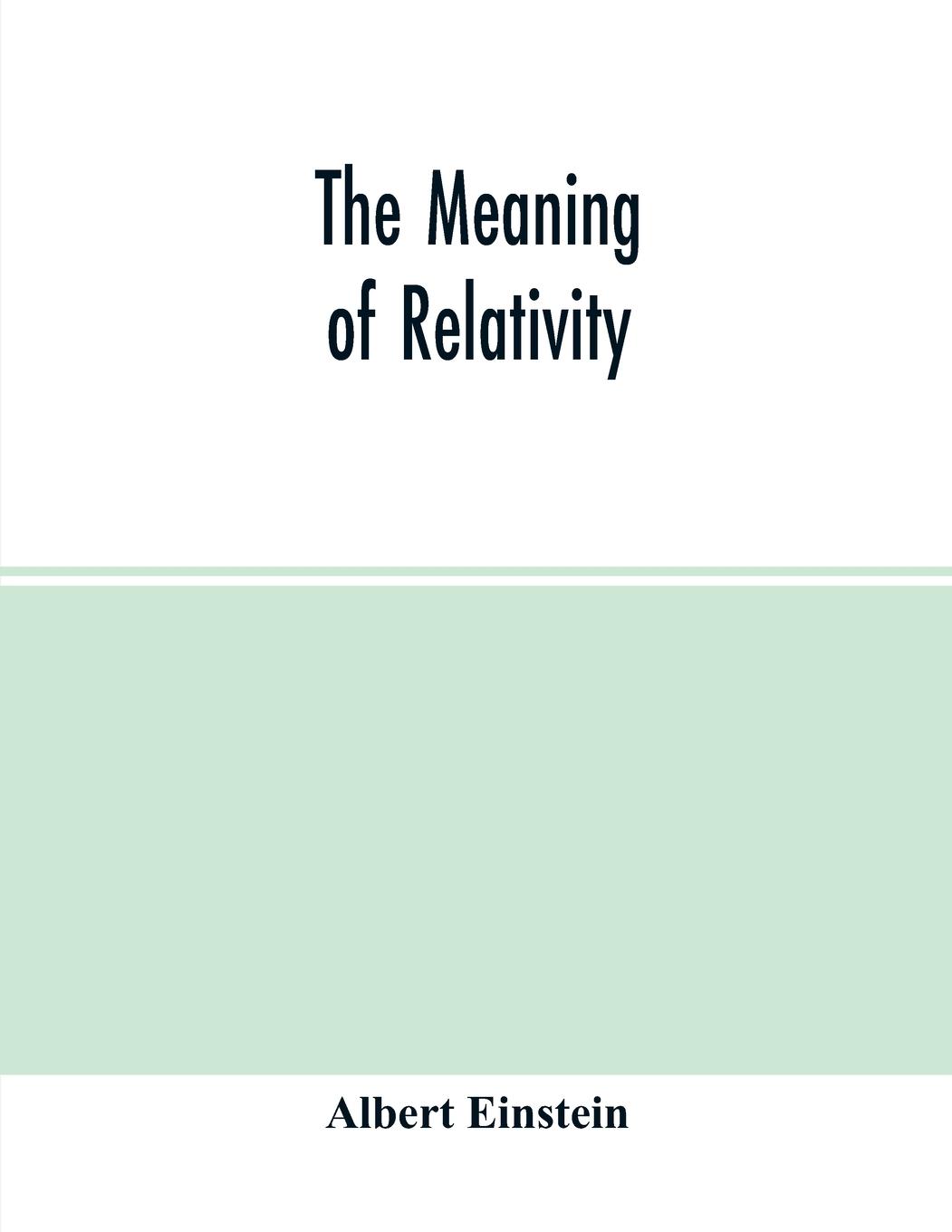 Cover: 9789354014871 | The meaning of relativity | Albert Einstein | Taschenbuch | Paperback