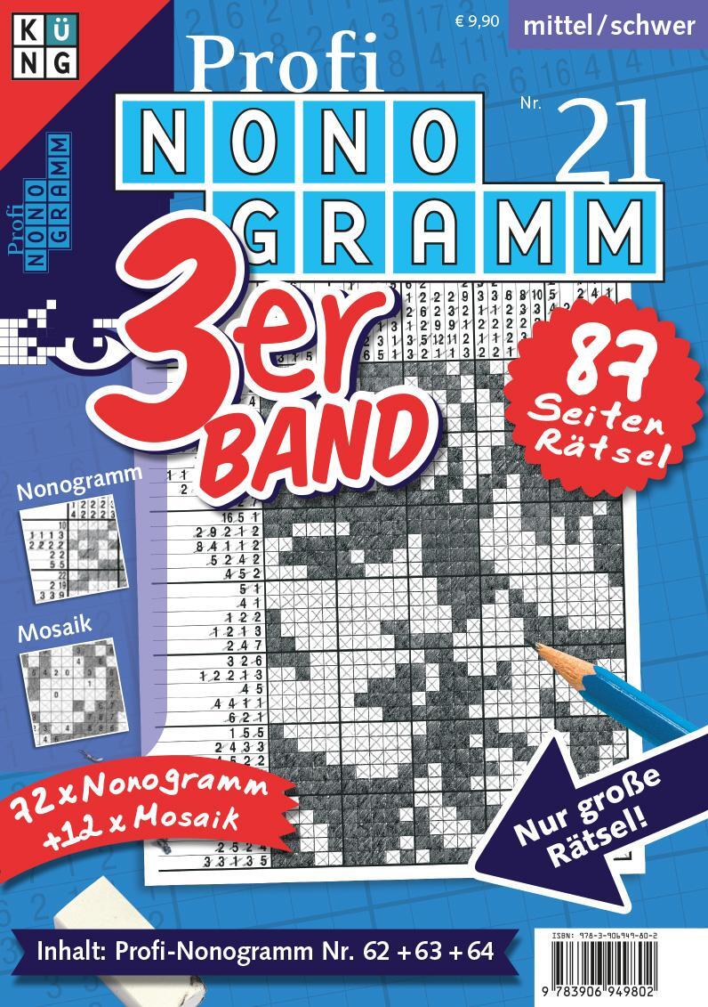 Cover: 9783906949802 | Profi-Nonogramm 3er-Band Nr. 21 | Conceptis Puzzles | Taschenbuch