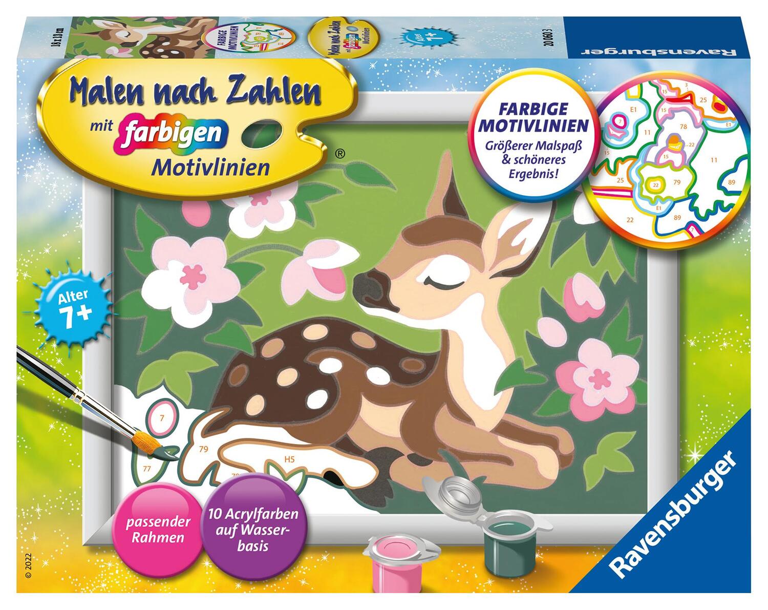 Cover: 4005556200603 | Ravensburger Malen nach Zahlen 20060 - Kleines Reh - Kinder ab 7...