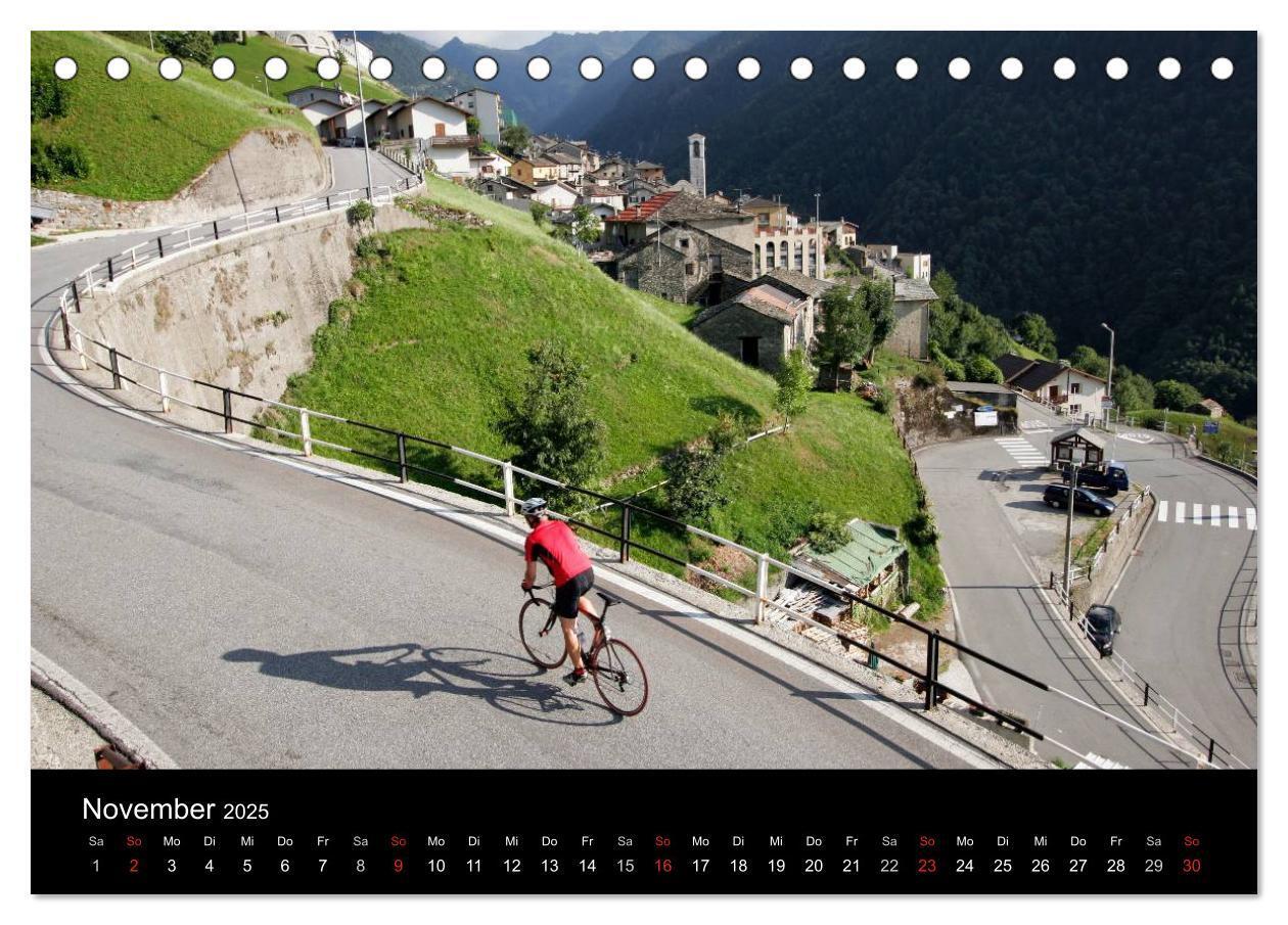 Bild: 9783435622993 | Alpenpässe auf dem Rennrad "Himmlische Serpentinen" (Tischkalender...