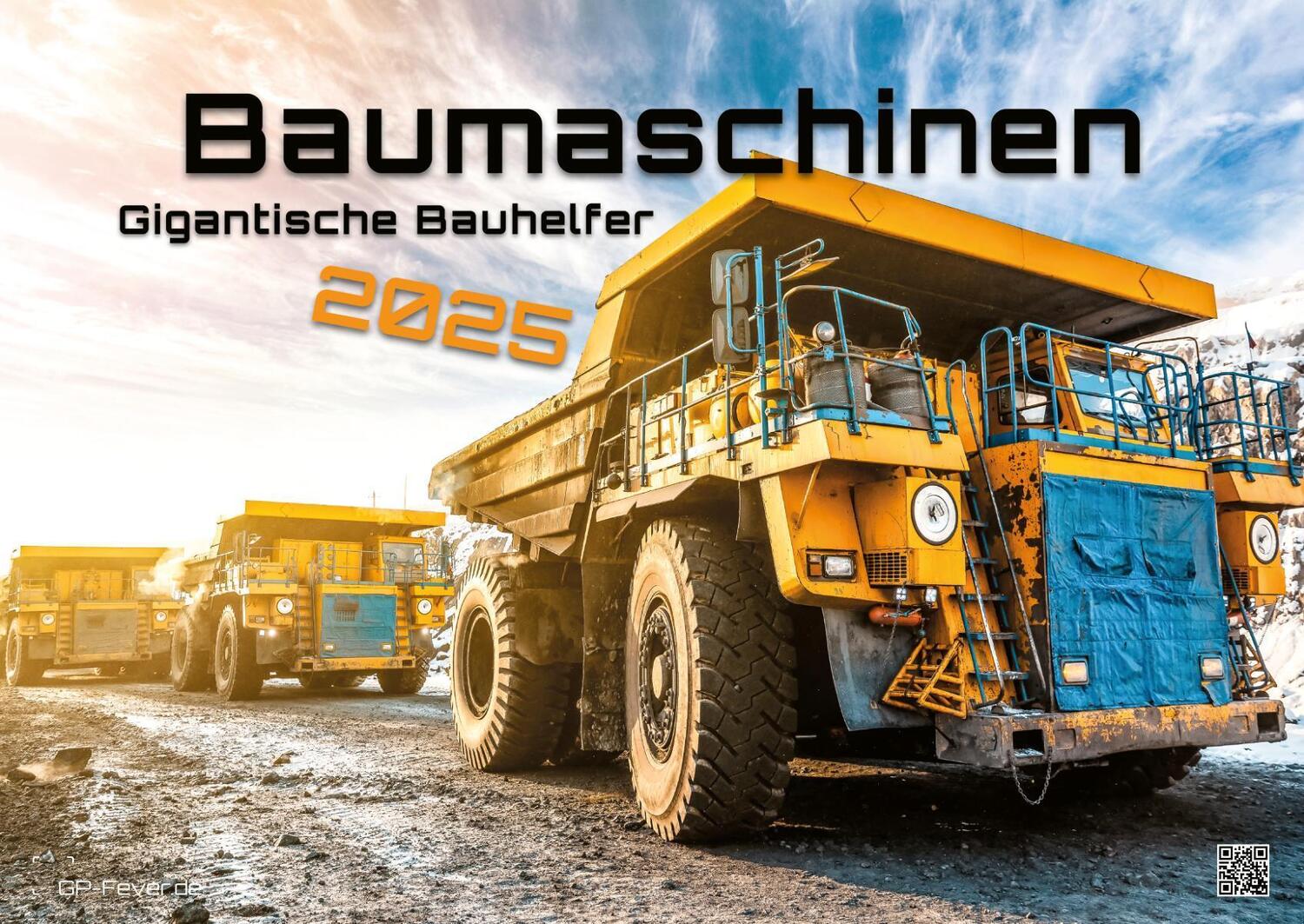 Cover: 9783986733834 | Baumaschinen - gigantische Bauhelfer - 2025 - Kalender DIN A2 | de