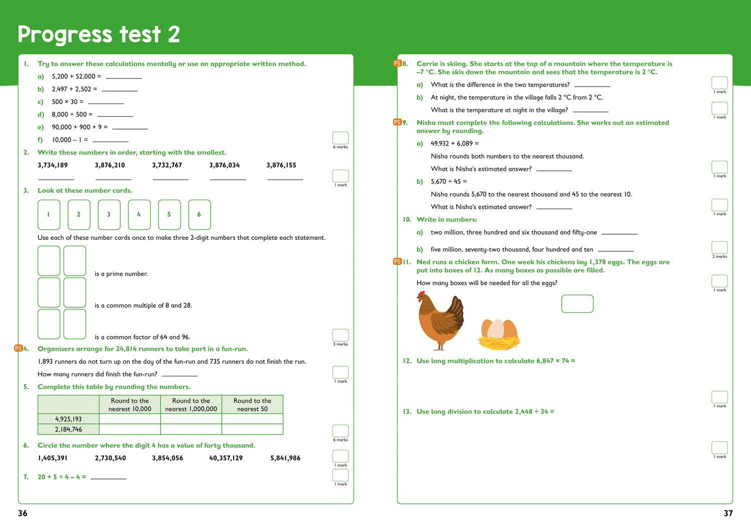 Bild: 9780008398828 | Year 6 Maths and English KS2 Targeted Study &amp; Practice Book | Ks2