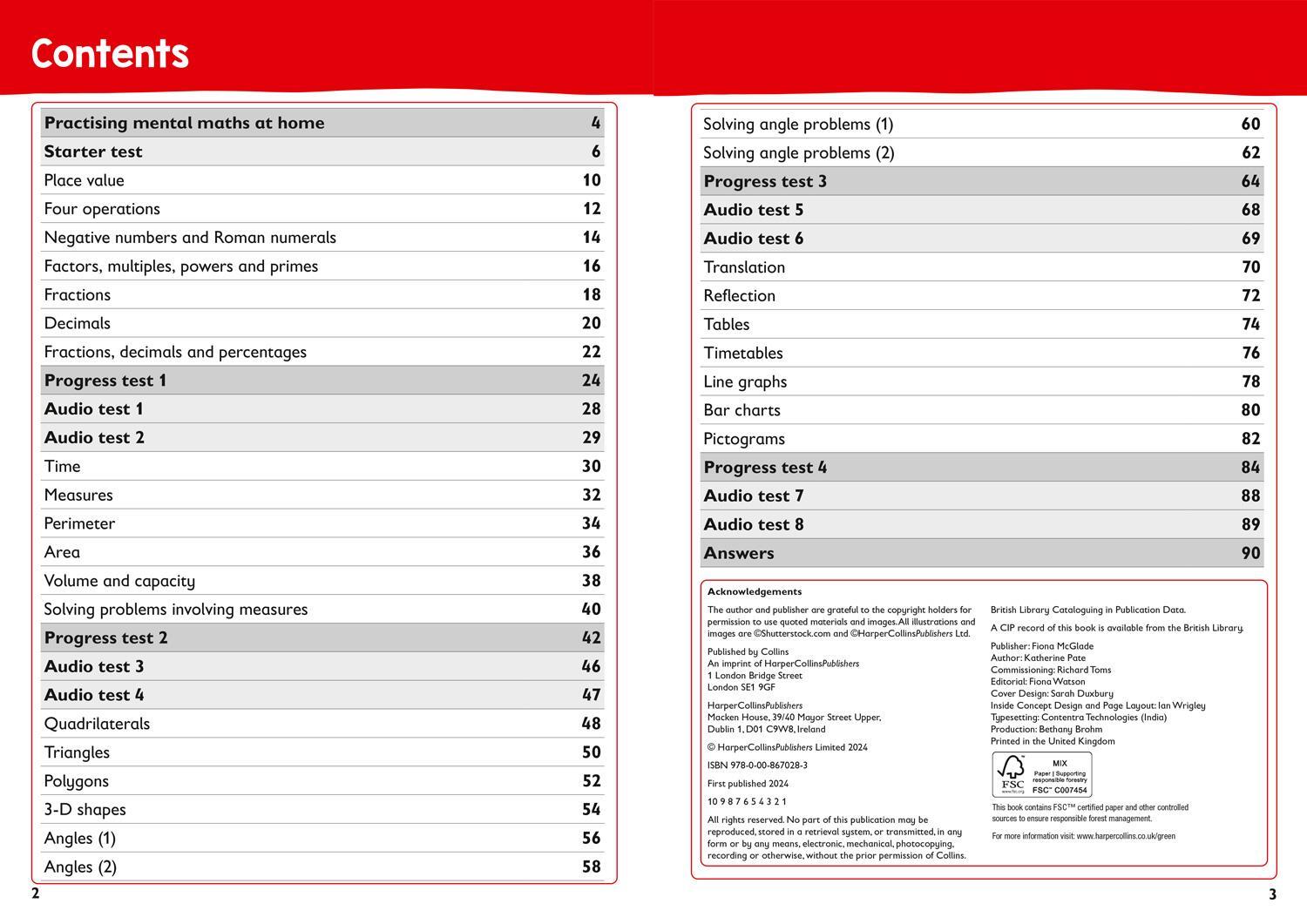 Bild: 9780008670283 | Year 5 Mental Maths Targeted Practice Workbook | Ideal for Use at Home