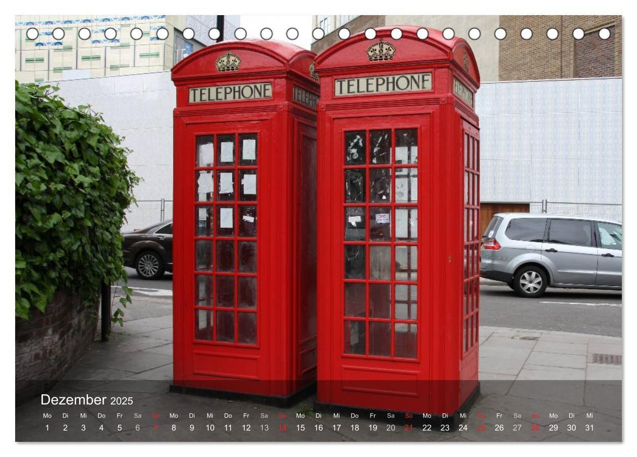 Bild: 9783435592395 | London (Tischkalender 2025 DIN A5 quer), CALVENDO Monatskalender