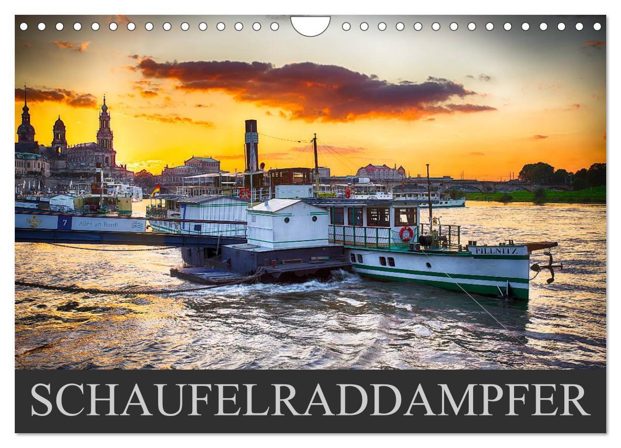 Cover: 9783435610457 | Schaufelraddampfer (Wandkalender 2025 DIN A4 quer), CALVENDO...