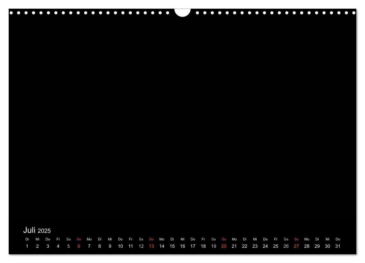 Bild: 9783435839148 | Bastelkalender - Schwarz (Wandkalender 2025 DIN A3 quer), CALVENDO...