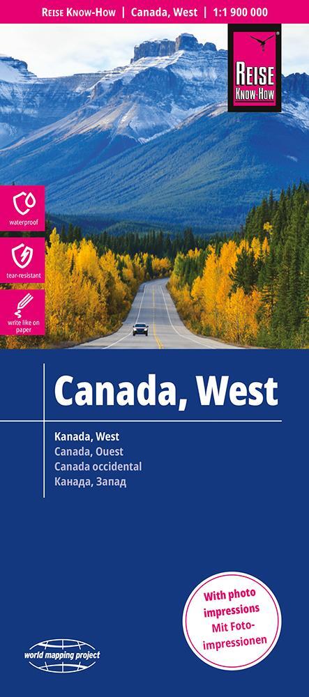 Cover: 9783831773053 | Reise Know-How Landkarte Kanada West / West Canada (1:1.900.000)