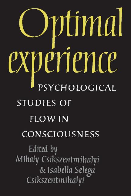 Cover: 9780521438094 | Optimal Experience | Psychological Studies of Flow in Consciousness