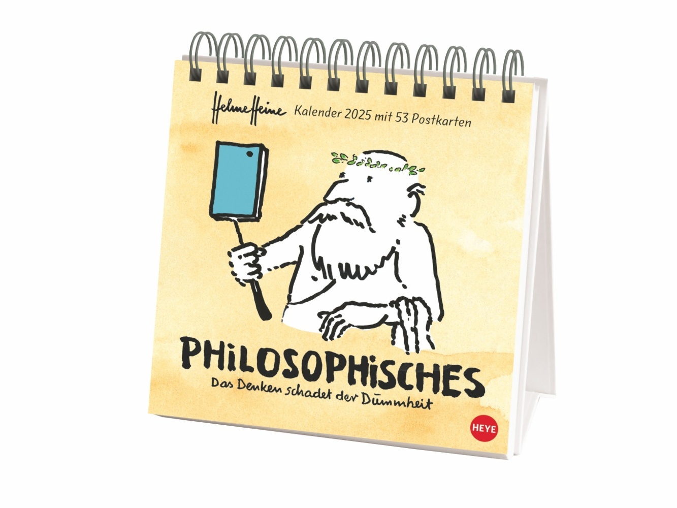 Cover: 9783756408658 | Helme Heine: Philosophisches Premium-Postkartenkalender 2025 | Heine