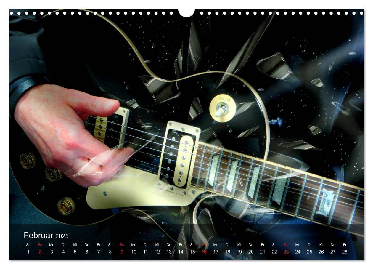 Bild: 9783435570096 | Rockgitarren Power (Wandkalender 2025 DIN A3 quer), CALVENDO...