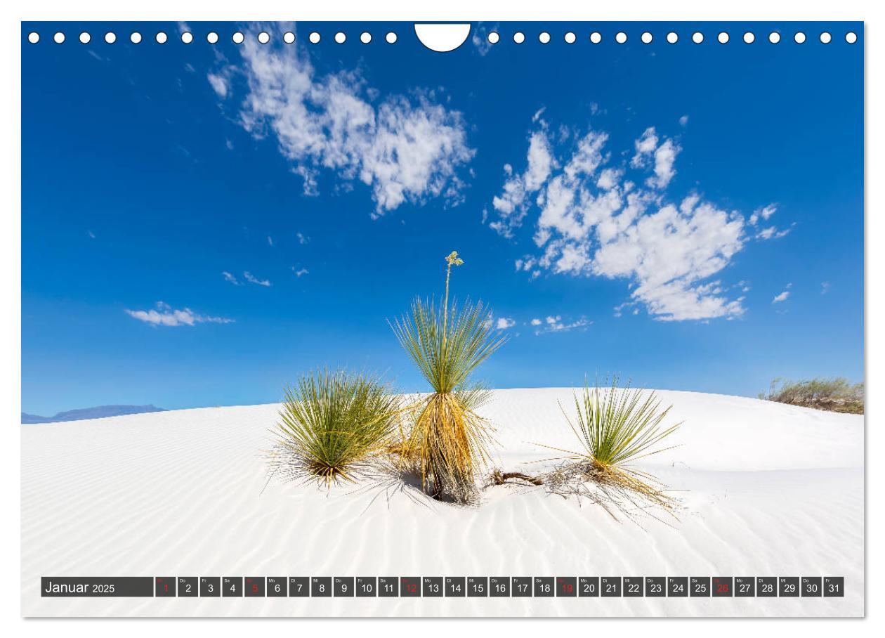 Bild: 9783435210800 | WHITE SANDS Die weiße Wüste in New Mexico (Wandkalender 2025 DIN A4...