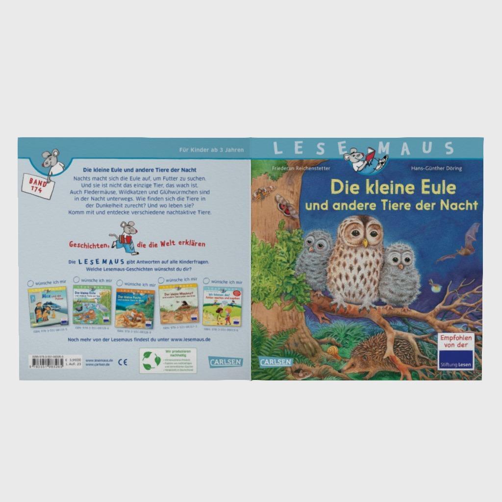 Bild: 9783551083265 | LESEMAUS 174: Die kleine Eule und andere Tiere der Nacht | Taschenbuch