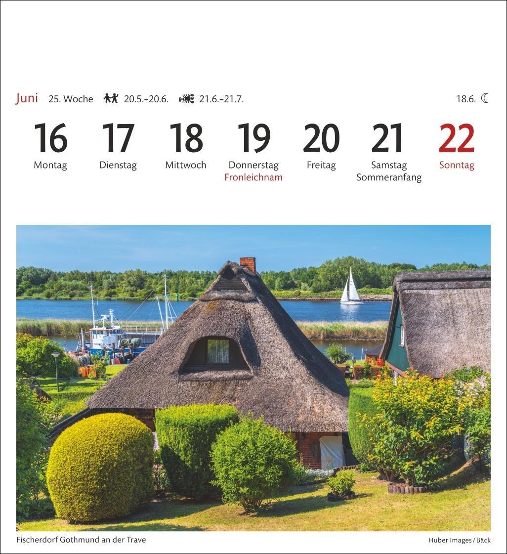 Bild: 9783840033810 | Ostseeküste Sehnsuchtskalender 2025 - Wochenkalender mit 53 Postkarten