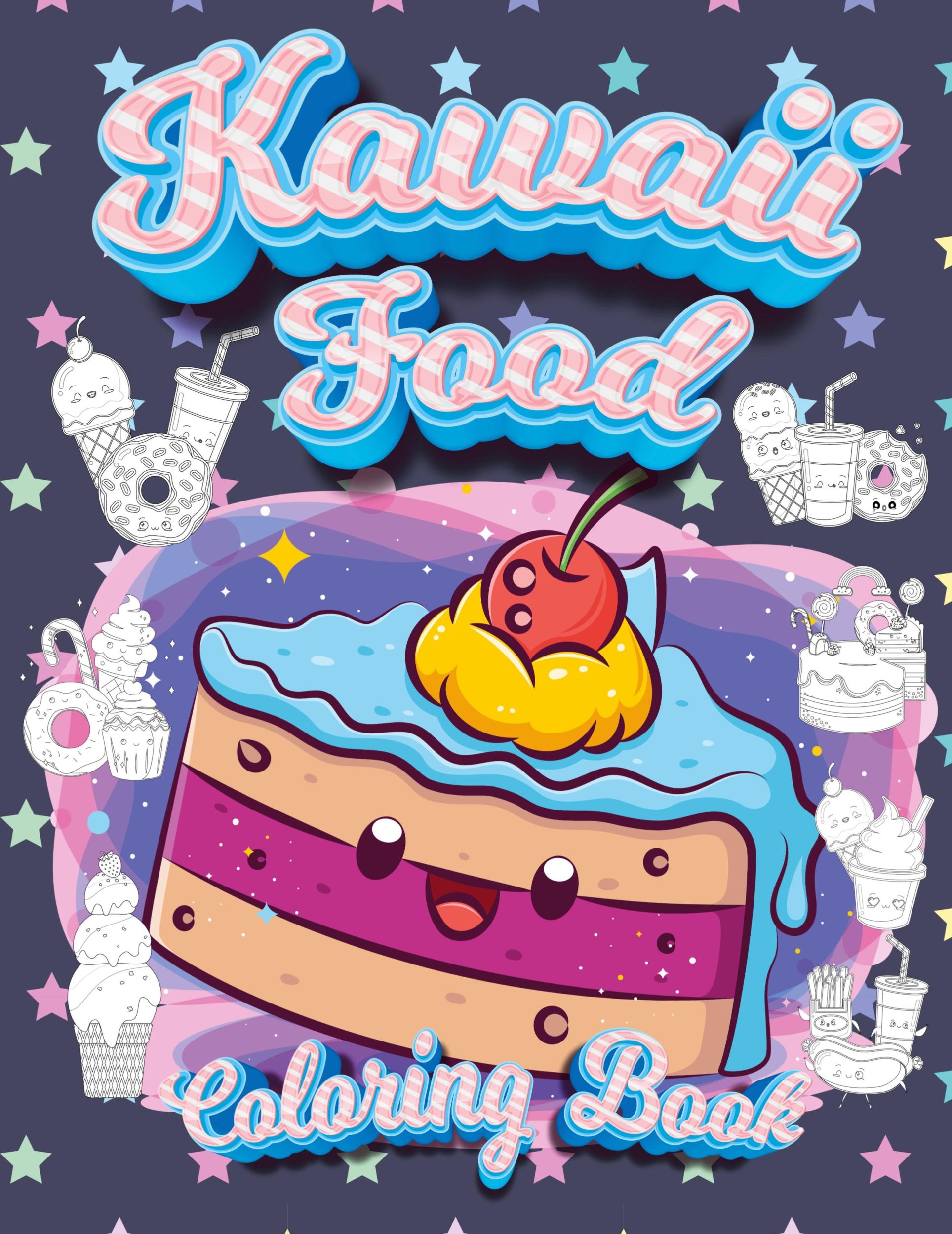 Cover: 9789672993575 | Kawaii Food Coloring Book | Coloring Book Happy | Taschenbuch | 2021