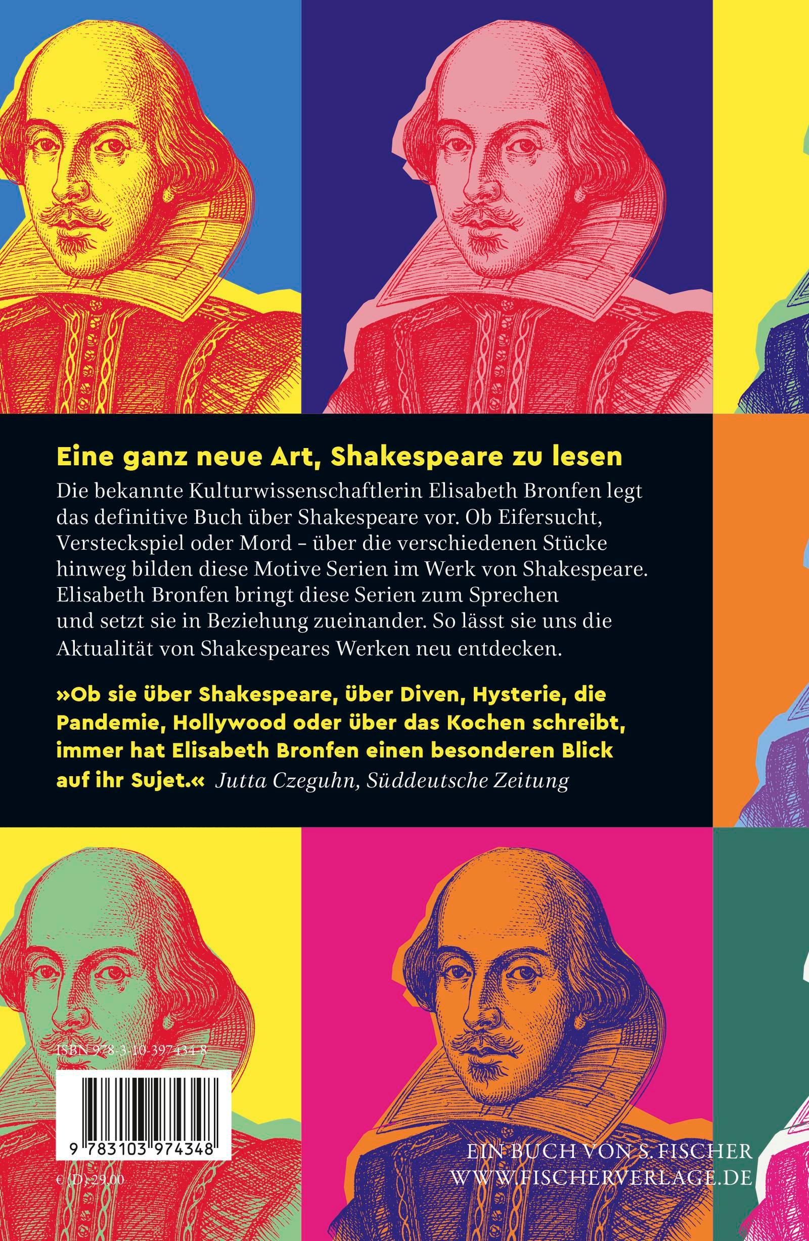 Rückseite: 9783103974348 | Shakespeare - und seine seriellen Motive | Elisabeth Bronfen | Buch