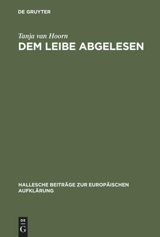 Cover: 9783484810235 | Dem Leibe abgelesen | Tanja Van Hoorn | Buch | VI | Deutsch | 2004