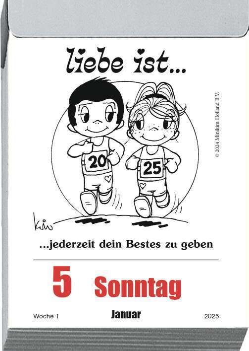 Bild: 4251732340599 | Alpha Edition - liebe ist... 2025 Tagesabreißkalender, 22,5x31,5cm,...