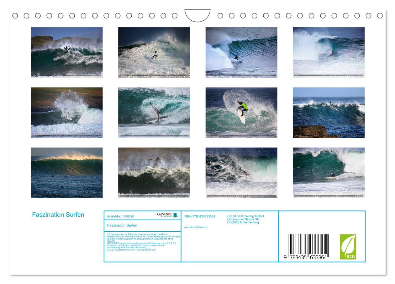 Bild: 9783435633364 | Faszination Surfen (Wandkalender 2025 DIN A4 quer), CALVENDO...