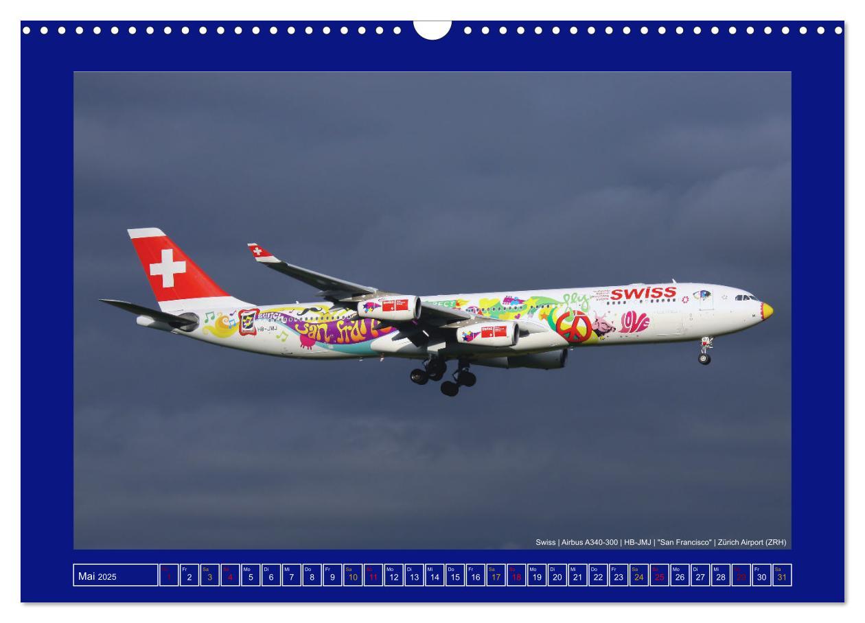 Bild: 9783383923081 | Bunte Airliner (Wandkalender 2025 DIN A3 quer), CALVENDO...