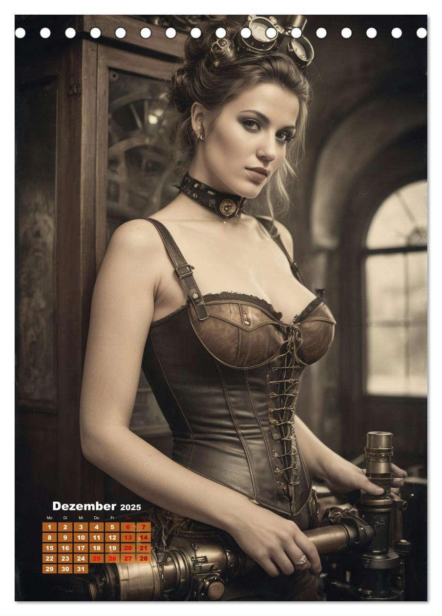 Bild: 9783383800764 | Steampunk erotisch (Tischkalender 2025 DIN A5 hoch), CALVENDO...