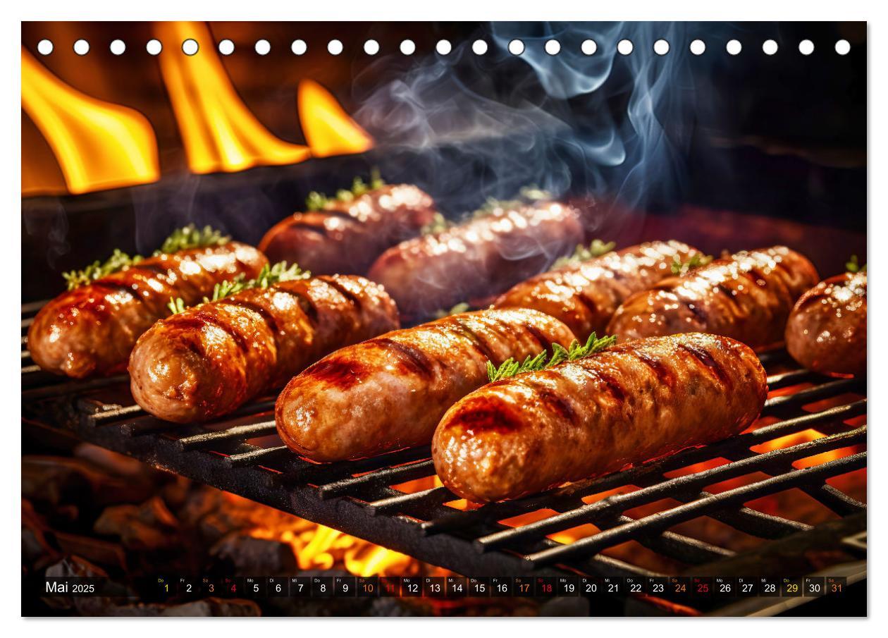 Bild: 9783383867668 | BBQ Feuerzauber - Grillkalender (Tischkalender 2025 DIN A5 quer),...