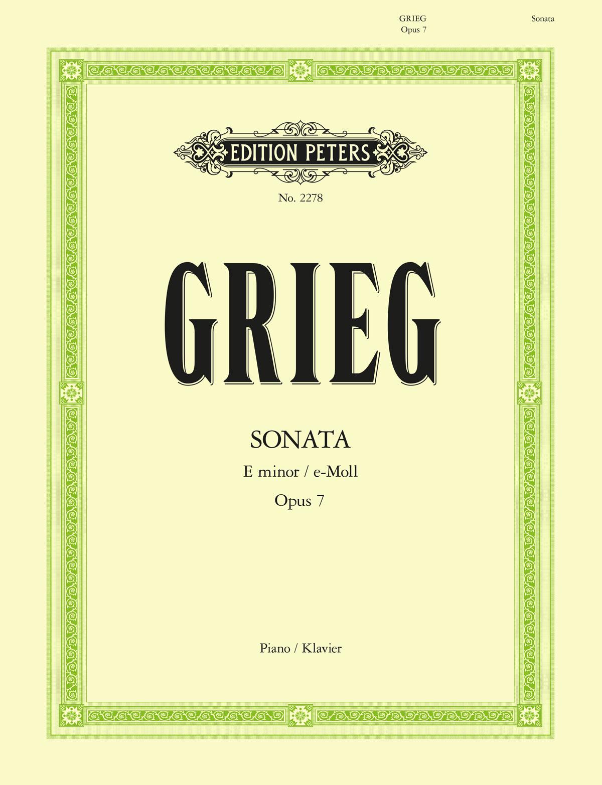 Cover: 9790014010232 | Piano Sonata in E Minor Op. 7 | Edvard Grieg | Taschenbuch | Buch