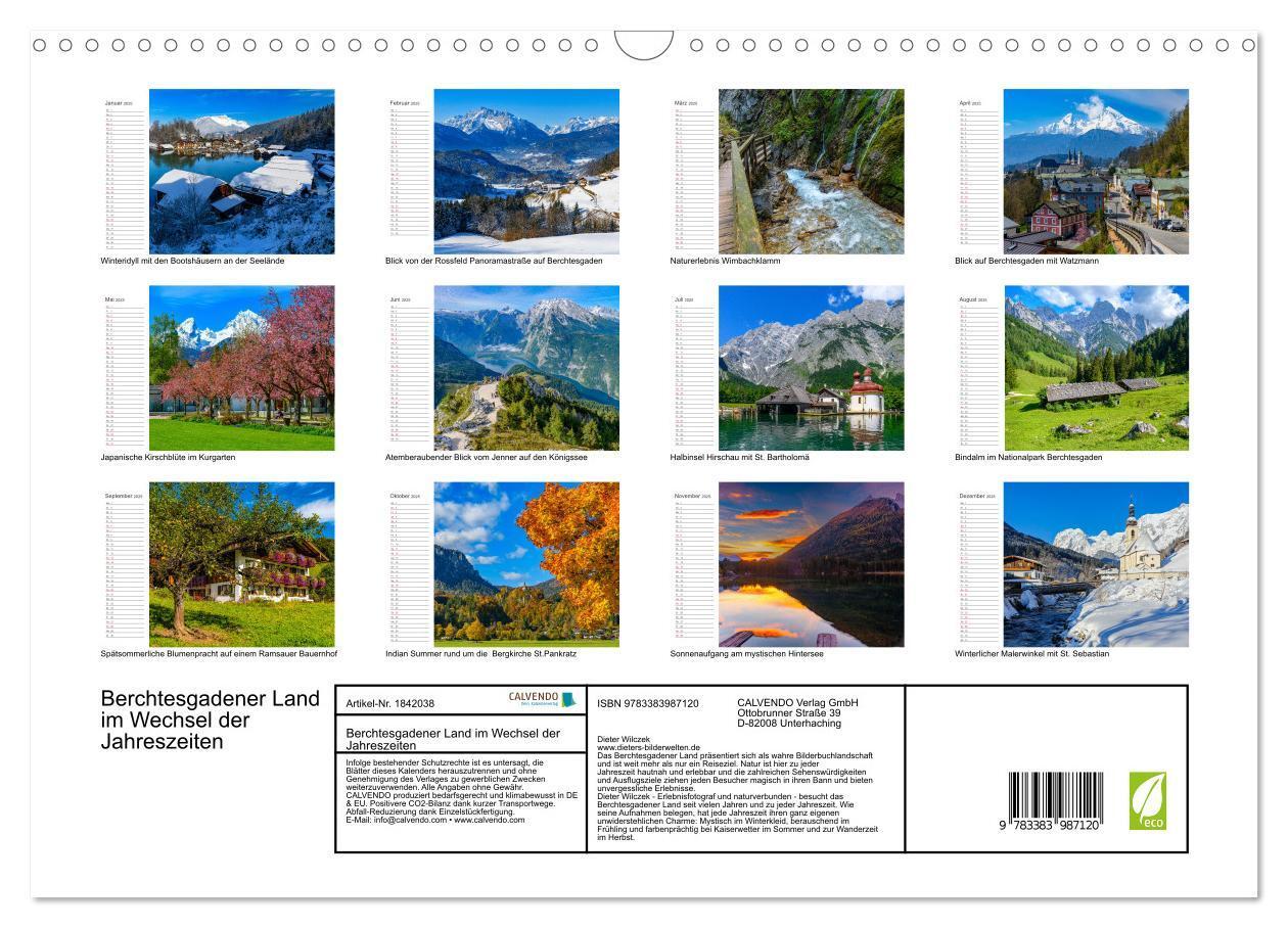 Bild: 9783383987120 | Berchtesgadener Land im Wechsel der Jahreszeiten (Wandkalender 2025...