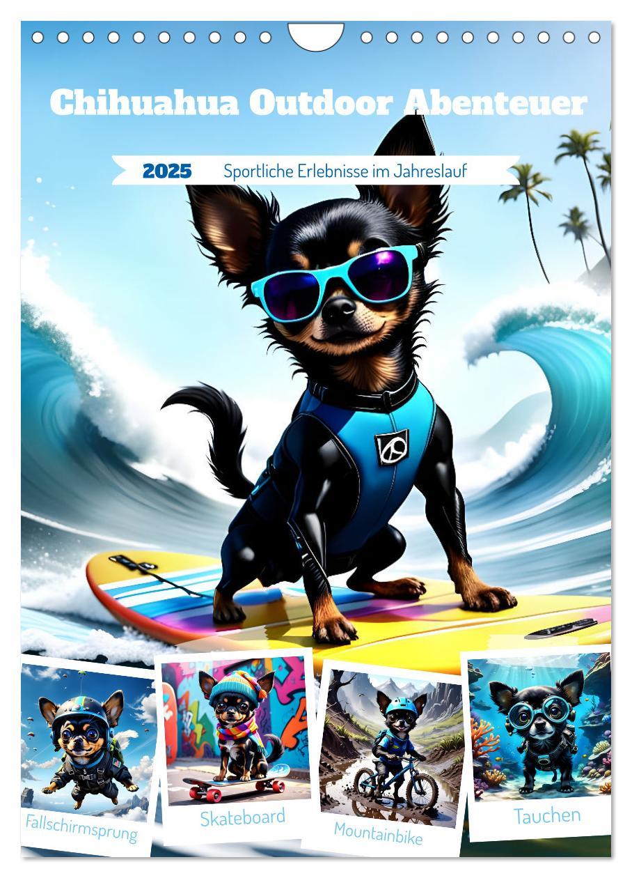 Cover: 9783457141694 | Chihuahua Outdoor Abenteuer (Wandkalender 2025 DIN A4 hoch),...