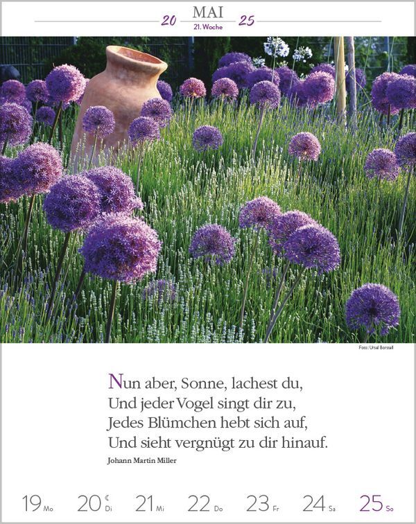 Bild: 9783731879497 | Literaturkalender Gartenlust 2025 | Korsch Verlag | Kalender | 54 S.