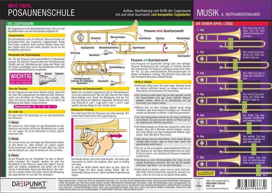 Cover: 9783864486630 | Posaunenschule, Infotafel | Michael Schulze | Stück | 2 S. | Deutsch