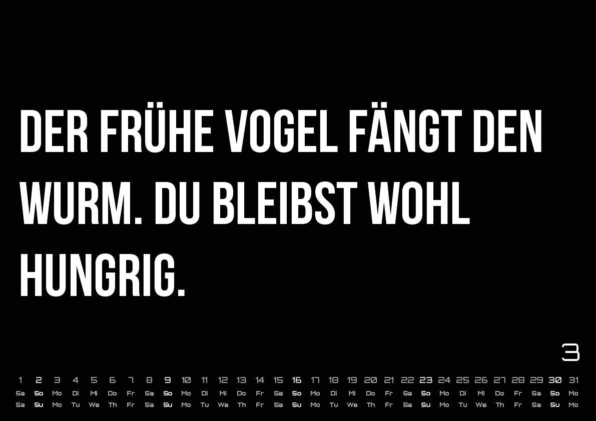 Bild: 9783986735302 | DEMOTIVATION 2025 - dein demotivierender Begleiter - Kalender DIN A3