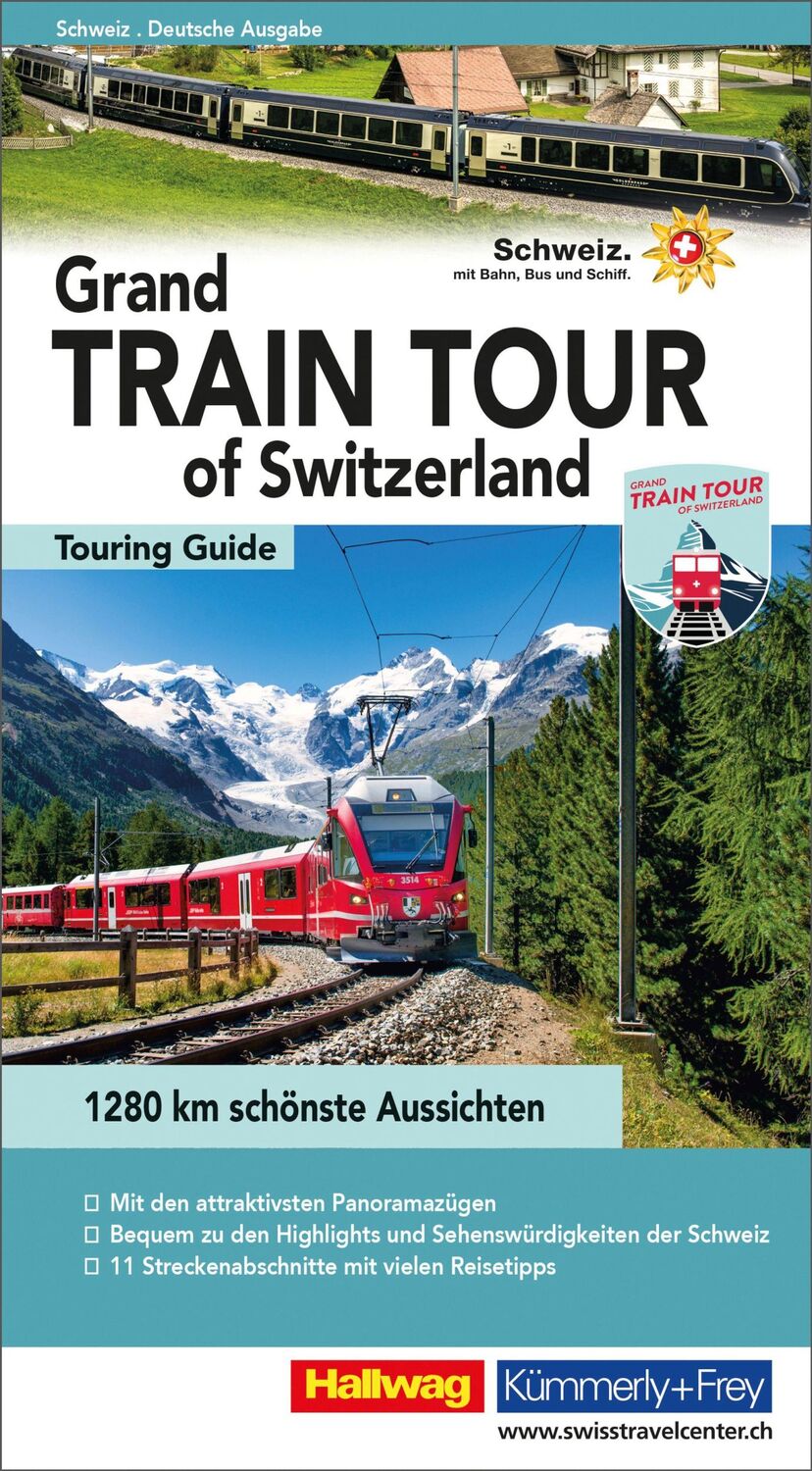 Cover: 9783828309876 | Hallwag Reiseführer Grand Train Tour of Switzerland, deutsche Ausgabe