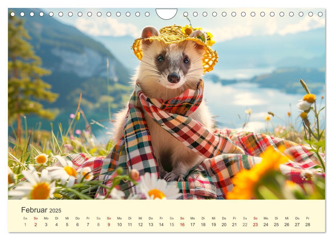 Bild: 9783435719921 | Kecke Marder. Charmante und niedliche Fashion-Ikonen (Wandkalender...