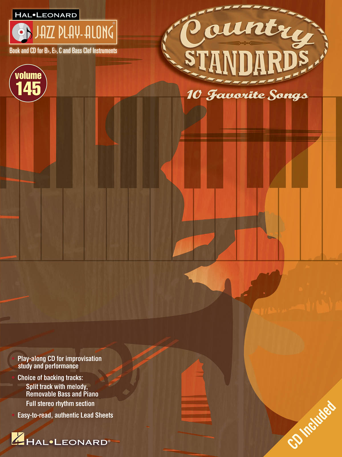 Cover: 884088608781 | Country Standards | Jazz Play-Along Volume 145 | Jazz Play Along