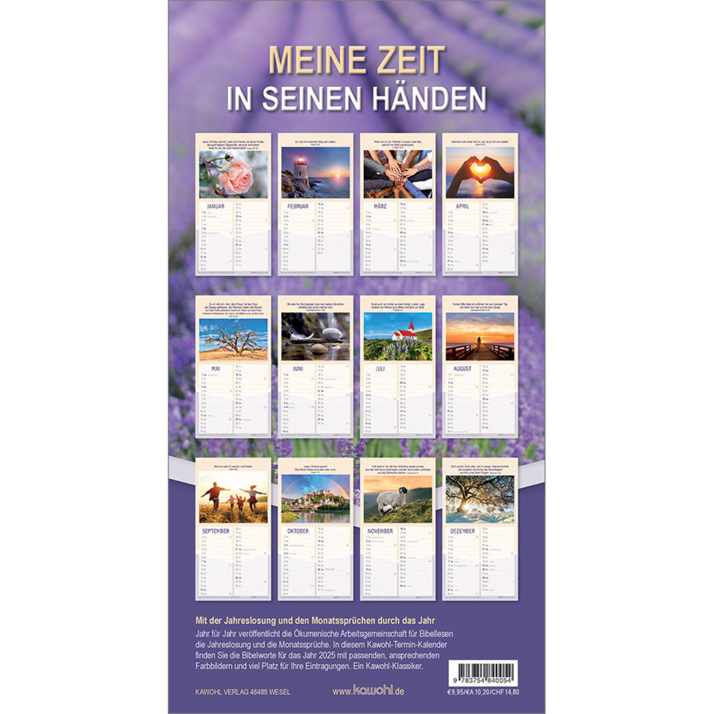 Bild: 9783754840054 | Meine Zeit in seinen Händen 2025 | Termin-Kalender | Kalender | 14 S.