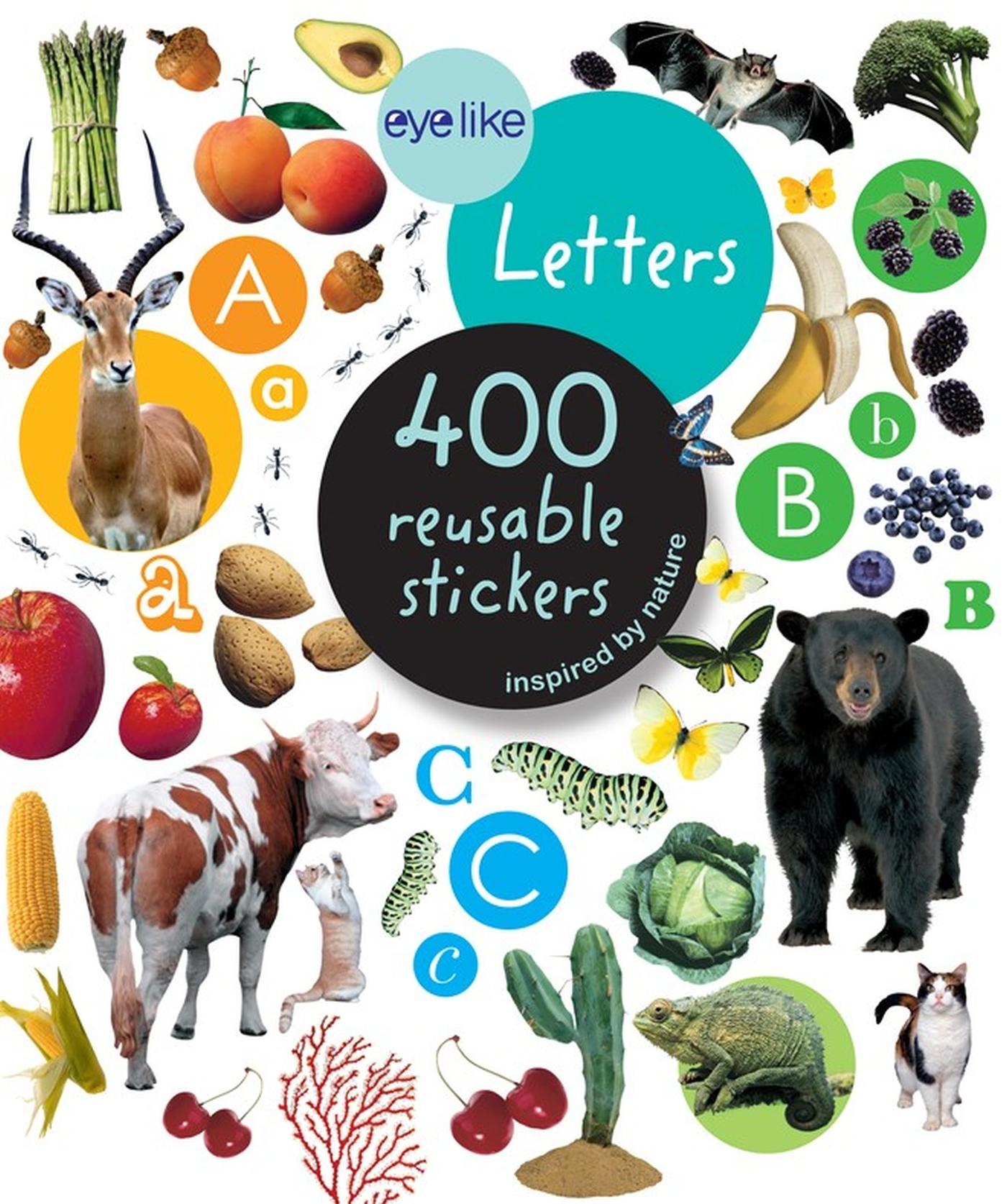 Cover: 9780761171393 | Eyelike Letters | 400 Reusable Stickers Inspired by Nature | Buch