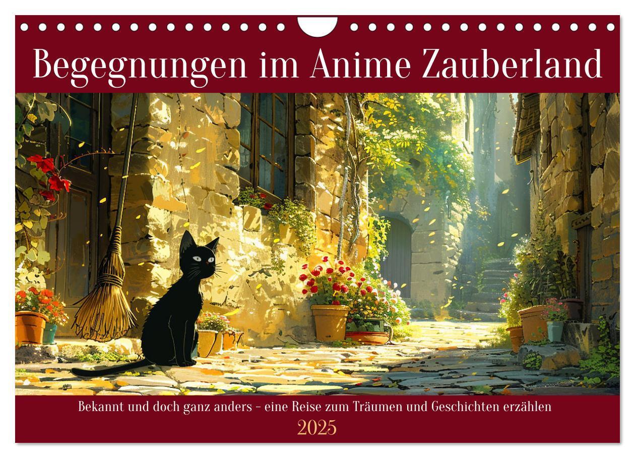 Cover: 9783383798627 | Begegnungen im Anime Zauberland (Wandkalender 2025 DIN A4 quer),...